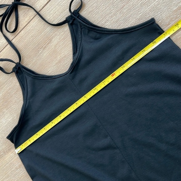 Women’s adjustable strap black casual midi maxi dress small medium - Picture 7 of 8